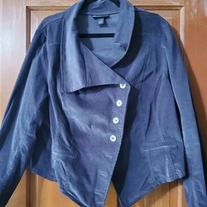 Lane Bryant - fine waled corduroy jacket - dark gray - 18